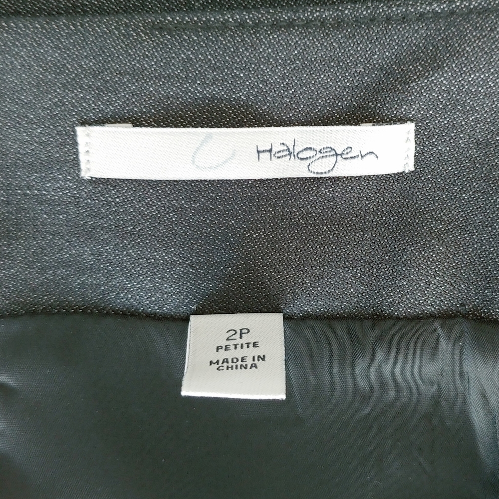 Halogen Pencil Skirt Lined Grey Sz 2P Women's - Picture 6 of 8